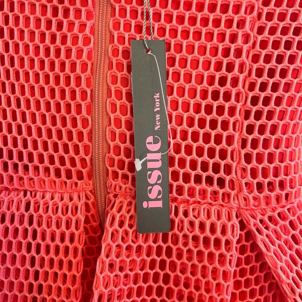 Issue New York Maxi Dress Size S Coral Mesh